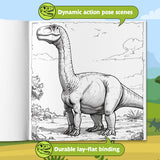 Kids Dinosaur Coloring Book product image 5 showing printed book details for screen-free reading and learning