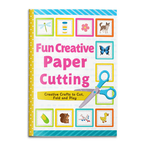Fun Creative Paper Cutting for Kids, Scissor Skills Activity Book for Cutting, Folding, Craft Play, Fine Motor Practice, and Preschool Learning