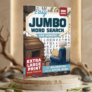 Easy Jumbo Word Search for Seniors cover