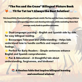 Bilingual Tales: The Fox and the Crane – English & Spanish Storybook
