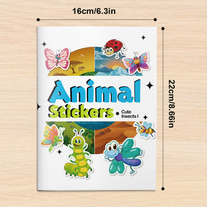 Cute insect sticker activity book for kids with bug theme scenes