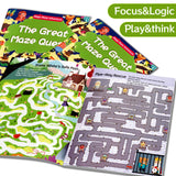 The Great Maze Quest Maze Activity Book for Kids product image 5 showing printed book details for screen-free reading and learning