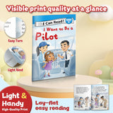 I Want to Be a Pilot Early Reader Book for Kids product image 5 showing printed book details for screen-free reading and learning