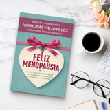 Feliz Bienestar Guia de Equilibrio Femenino printed Spanish paperback study desk flat-lay