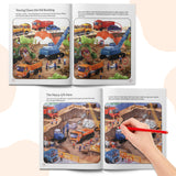 Busy Construction Site Spot the Difference Book for Kids product image 5 showing printed book details for screen-free reading and learning