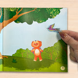 Children's trip picture book with creative sticker play