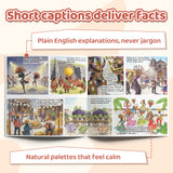 Our Festivals Culture Picture Book for Kids product image 5 showing printed book details for screen-free reading and learning