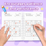Brain Busters Sudoku Book for Kids Ages 3–12, 4-Book Progressive Puzzle Workbook Bundle, Beginner to Challenge Level Number Logic Games for Focus, Critical Thinking and Problem-Solving Skills