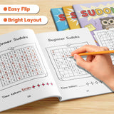 Animal Sudoku Puzzle Books: 4-Level Logic Set product image 9 showing printed book details for screen-free reading and learning