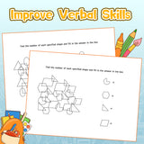 Screen-free geometry readiness book for shape recognition and number sense