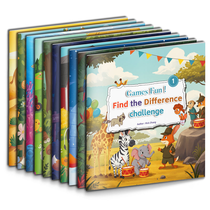 Spot the Difference Challenge Set 10 Books cover