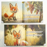 Children's bilingual fable book for early language learning and comprehension