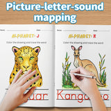 Letter sound mapping worksheets with animal pictures