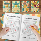Super Sudoku Adventure: 4-Level Puzzle Books product image 9 showing printed book details for screen-free reading and learning