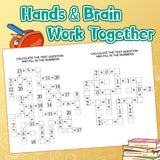 Screen-free math workbook for problem solving sums and differences