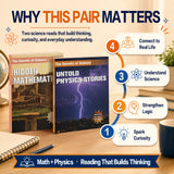 Math and Physics Science Discovery 2-Book Set physical printed book set image 4, bundle ISBN 9798904665104