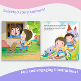Selected Fairy Tales 10-Book Set Volume 2 for Kids product image 5 showing printed book details for screen-free reading and learning
