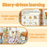 Price Basket and Autumn Float Parade Inflation Book for Kids product image 5 showing printed book details for screen-free reading and learning