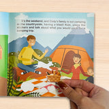 Children's home and holiday picture book with stickers