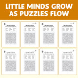 Sight Words Search Workbook: Find and Highlight product image 6 showing printed book details for screen-free reading and learning