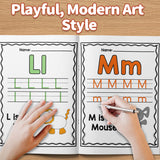 Children practicing beginning sounds and letter formation