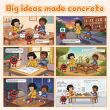 Kids screen-free physics book for circuits, magnets, and science curiosity