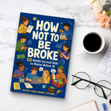 Workspace photo of budgeting saving and smart spending book