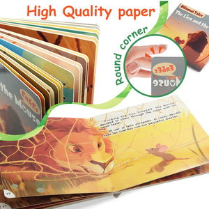 Paired Mounting-Bilingual Tales: The Lion and the Mouse – English & Spanish Storybook