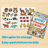 Interactive sticker page where a child places the correct sticker