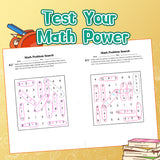 Screen-free puzzle practice book for equations visual scanning and answers