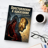 Crime and Punishment Russian Edition by Fyodor Dostoevsky product image 8 showing printed book details for screen-free reading and learning