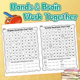 Screen-free search-and-find math book for number patterns and sequences