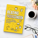 Study desk flat-lay with teen productivity workbook