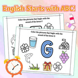 Printed phonics alphabet adventure workbook