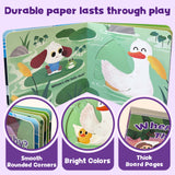 Durable board pages panel for Where's The Baby Push and Pull Board Book