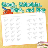 Screen-free calculation workbook for sums differences speed and accuracy
