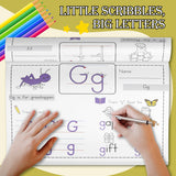 Children's phonics activity pages with picture and sound cues