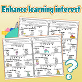 Children's sentence comprehension practice book