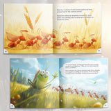 Children's bilingual fable book for early language learning and comprehension
