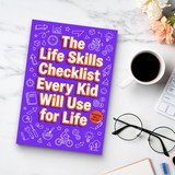 The Life Skills Checklist for Kids product image 9 showing printed book details for screen-free reading and learning