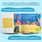 Ocean-themed little explorer maze workbook