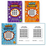 Math Squares Puzzle Bundle: Critical Thinking Grids product image 6 showing printed book details for screen-free reading and learning