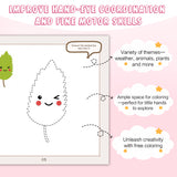 Screen-free early learning workbook for hand control and pencil practice