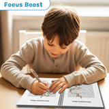 Intermediate maze puzzles with longer path-finding challenges