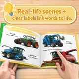 Tractor, Encyclopedia of Early Learning for Kids, Preschool Picture Book for Farm Vehicles, Everyday Vocabulary, Machine Recognition, and Early Learning Fun