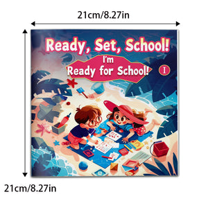 School readiness picture book for kids with classroom preparation