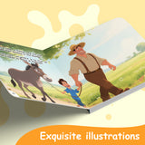 The Man, the Boy, and the Donkey Bilingual Storybook for Kids, English and Spanish Picture Book, Classic Moral Tale for Early Reading, Language Learning and Bedtime Reading