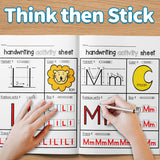 Children's letter tracing and coloring activity pages