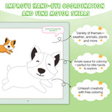 Screen-free connect-the-dots book with coloring pages for young kids