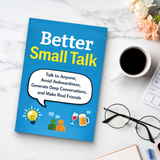 Better Small Talk Communication Guide product image 9 showing printed book details for screen-free reading and learning